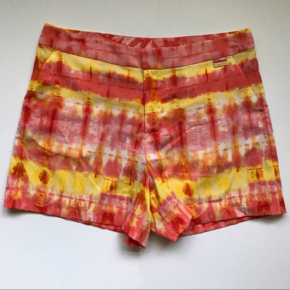 Calvin Klein Printed Shorts - Yellow & Pink